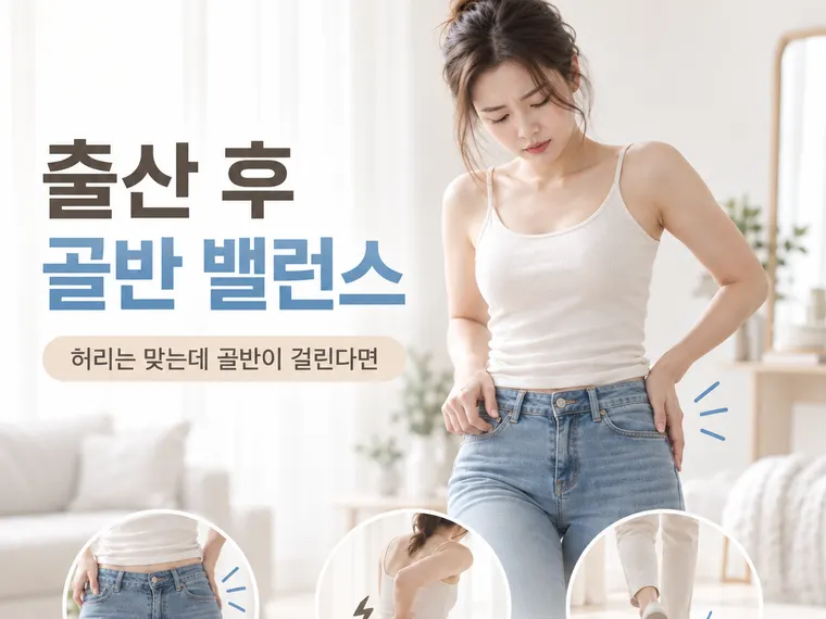 출산 후 골반 밸런스 — 허리는 맞는데 골반에서 걸리는 느낌, 한쪽 허리 뻐근함